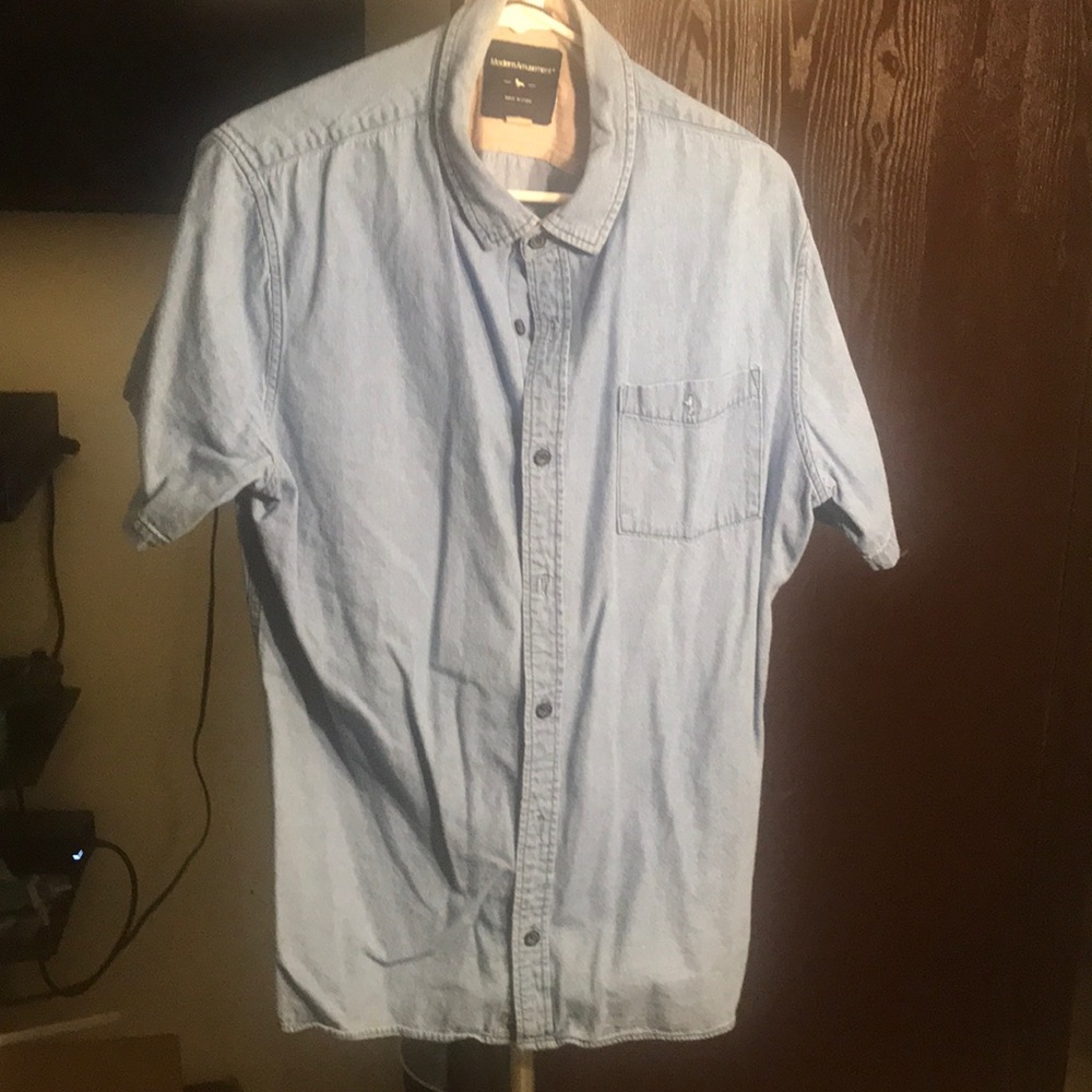 PacSun Modern Amusement Blue Jean shirt